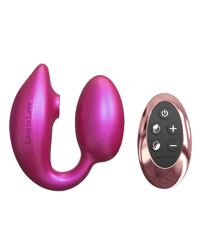 Female Sex Toys Wonderlover Hands Free Clitoral and GSpot Vibrator with Remote Pink Lovely Planet