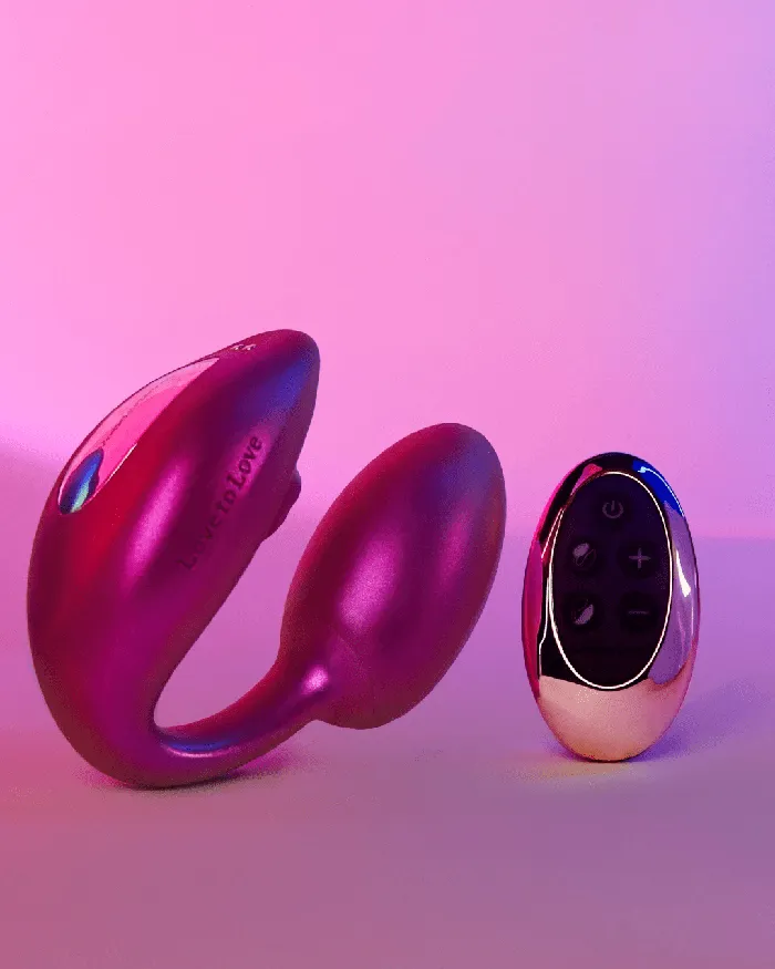 Female Sex Toys Wonderlover Hands Free Clitoral and GSpot Vibrator with Remote Pink Lovely Planet