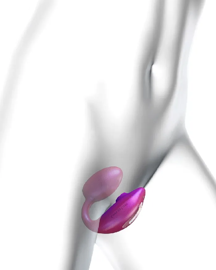 Female Sex Toys Wonderlover Hands Free Clitoral and GSpot Vibrator with Remote Pink Lovely Planet