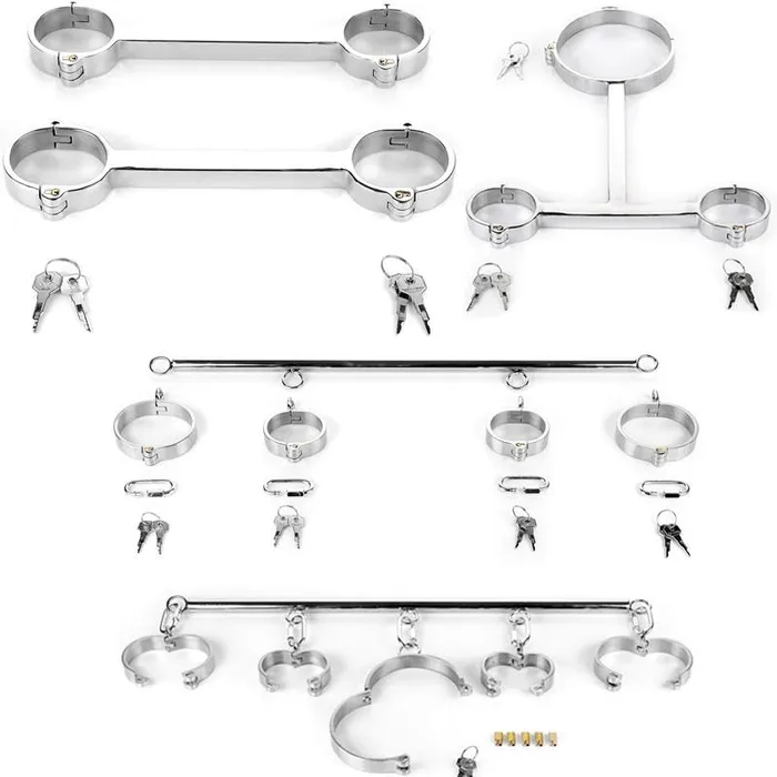 House of Dasein Couples Spreader Bars Metal Spreader Bar Cuffs Collar Bondage Restraint Kits Slave Shackles Set Bdsm House of Dasein Couples Spreader Bars Metal Spreader Bar Cuffs Collar Bondage Restraint Kits Slave Shackles Set Bdsm