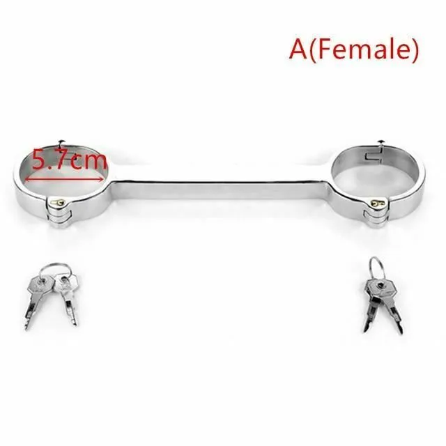 House of Dasein Couples Spreader Bars Metal Spreader Bar Cuffs Collar Bondage Restraint Kits Slave Shackles Set Bdsm