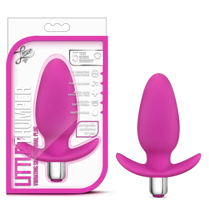 Luxe Little Thumper Fuschia Blush Novelties Anal