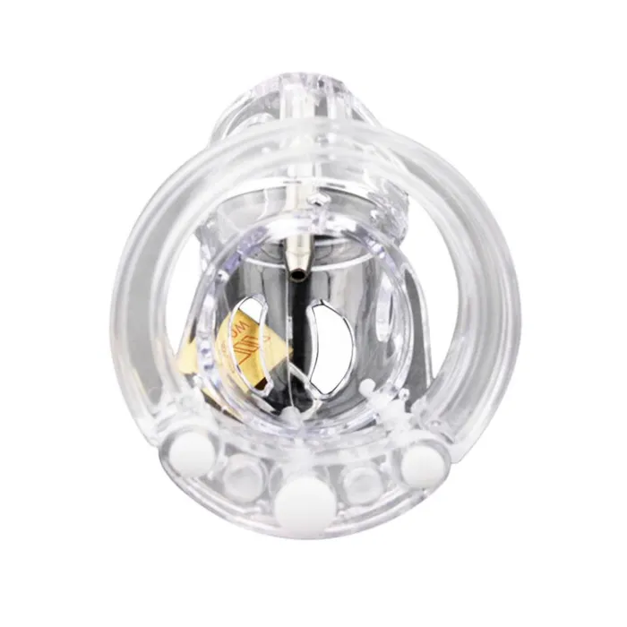 Male Sex Toys CHASTITY CAGE CO The Punisher Plastic Cock Cage 209 inches long