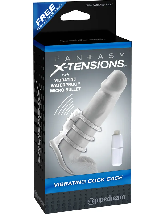 Male Sex Toys Pipedream Fantasy Xtensions Vibrating Cock Cage