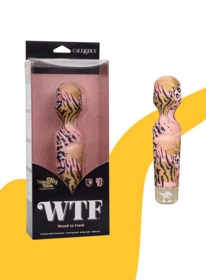 Naughty Bits WTF WAND TO FUCK Body Wand Massager Naughty Bits by CaleXOtics Vibrators Naughty Bits WTF WAND TO FUCK Body Wand Massager Naughty Bits by CaleXOtics Vibrators