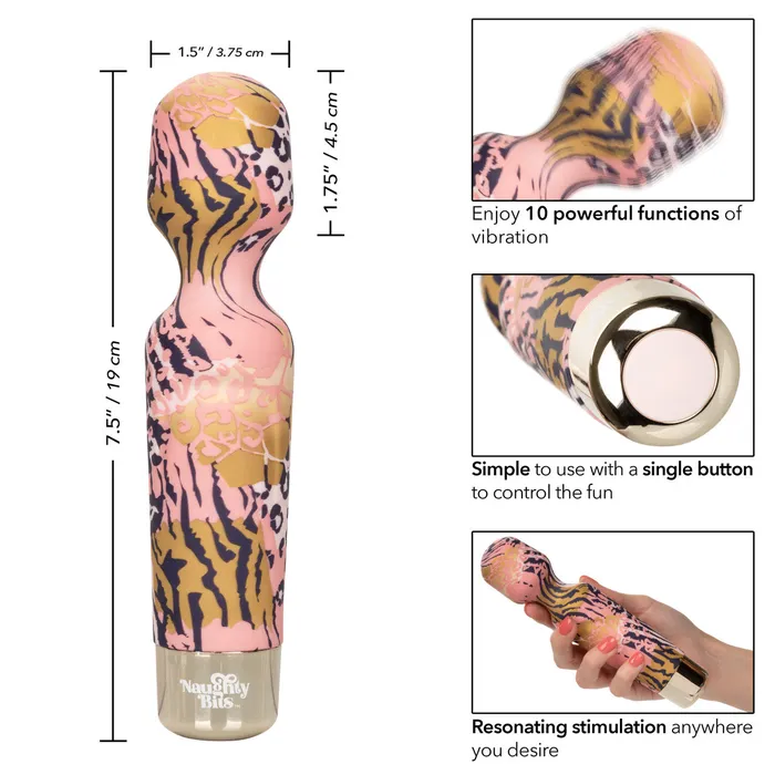 Naughty Bits WTF WAND TO FUCK Body Wand Massager Naughty Bits by CaleXOtics Vibrators