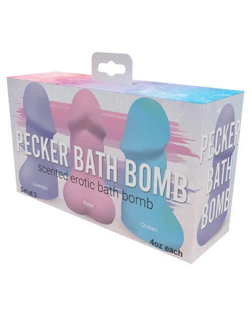 Pecker Bath Bomb Pack of 3 Hott Products Male Sex Toys