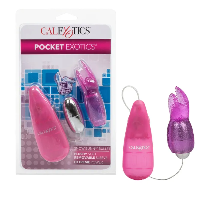 Pocket Exotic Snow Bunny Bullet Pink CalExotics Vibrators
