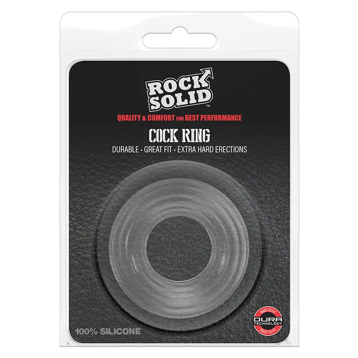 Rock Solid Ribbed SilaStretch Donut 1In Doc Johnson Female Sex Toys