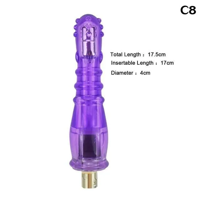 Sex Machine Attachments 28 Types Pink Purple Dildos A2 F2 House of Dasein Vibrators
