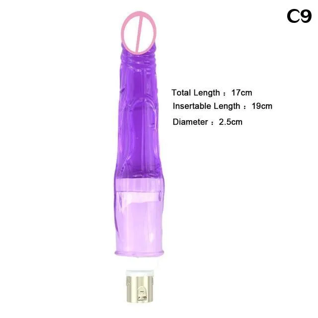 Sex Machine Attachments 28 Types Pink Purple Dildos A2 F2 House of Dasein Vibrators