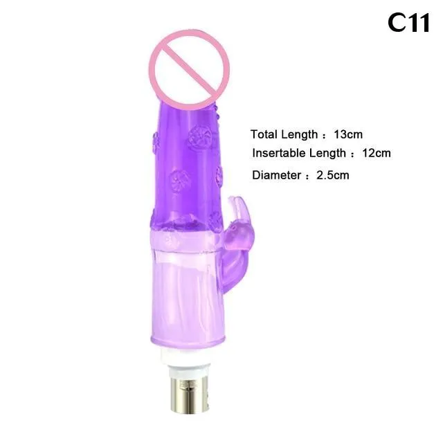 Sex Machine Attachments 28 Types Pink Purple Dildos A2 F2 House of Dasein Vibrators