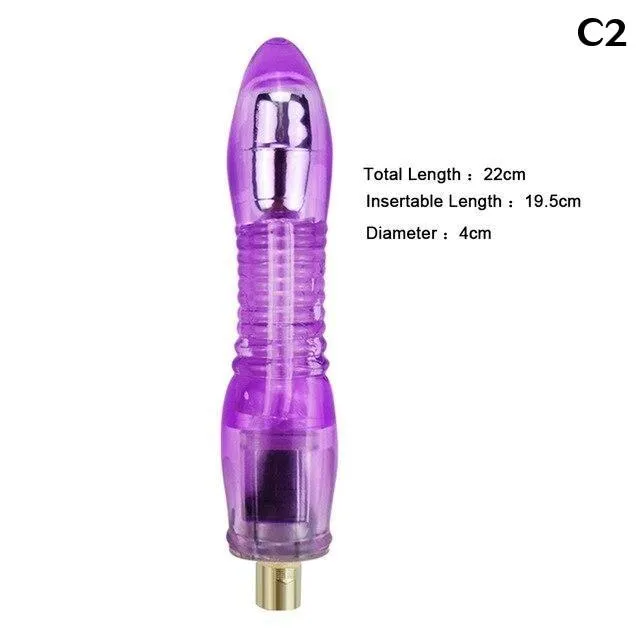 Sex Machine Attachments 28 Types Pink Purple Dildos A2 F2 House of Dasein Vibrators
