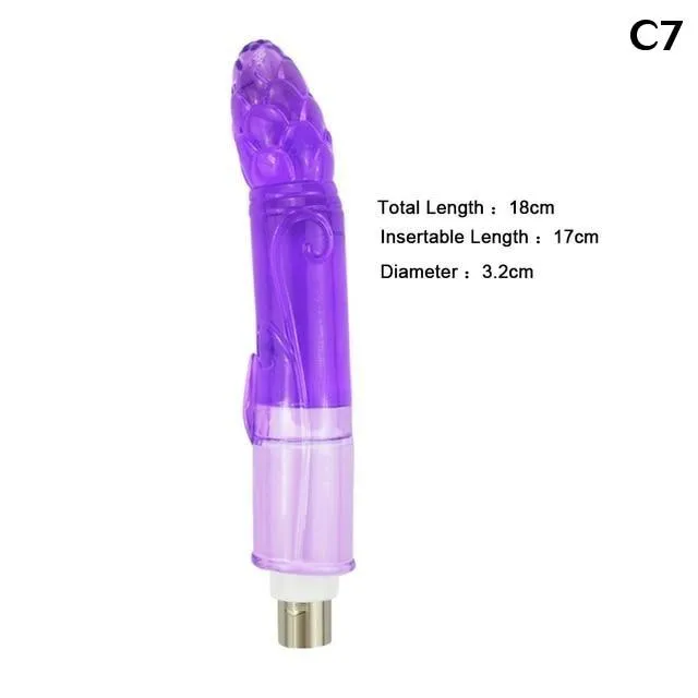 Sex Machine Attachments 28 Types Pink Purple Dildos A2 F2 House of Dasein Vibrators