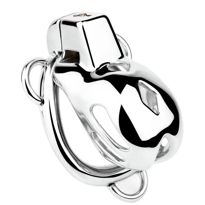 Short Smooth Stainless Steel Cobra Cage with Belt CHASTITY CAGE CO Male Sex Toys Short Smooth Stainless Steel Cobra Cage with Belt CHASTITY CAGE CO Male Sex Toys