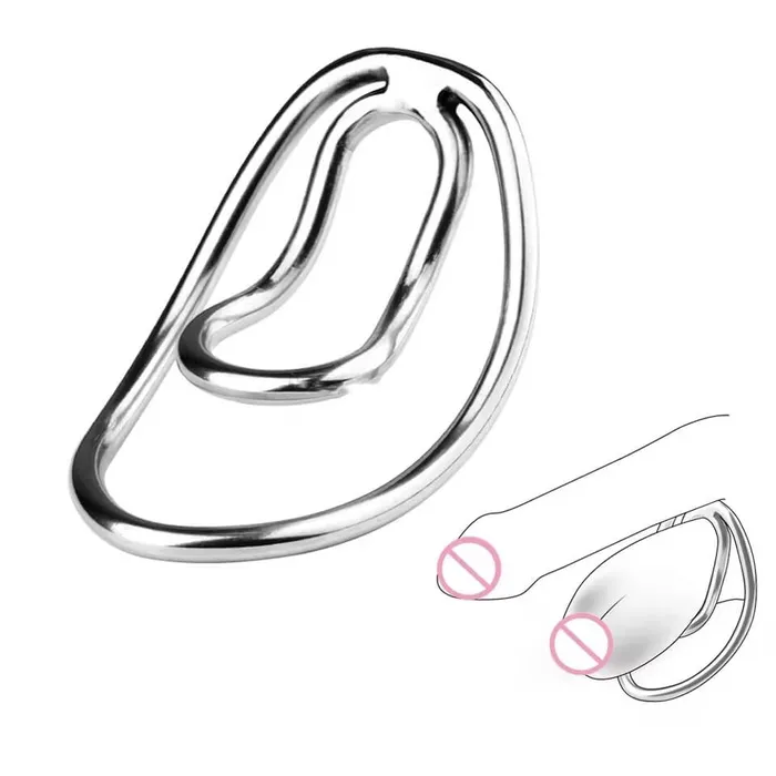 Sissy Fufu Clip Metal Chastity Device CHASTITY CAGE CO Male Sex Toys