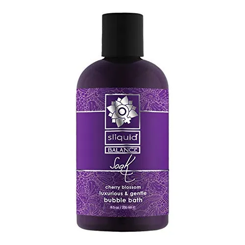 Sliquid Vibrators Sliquid Soak Bubble Bath Cherry Blossom 85 Oz