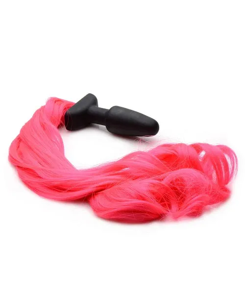 Tailz Pony Tail Anal Plug Hot Pink XR Brands Anal
