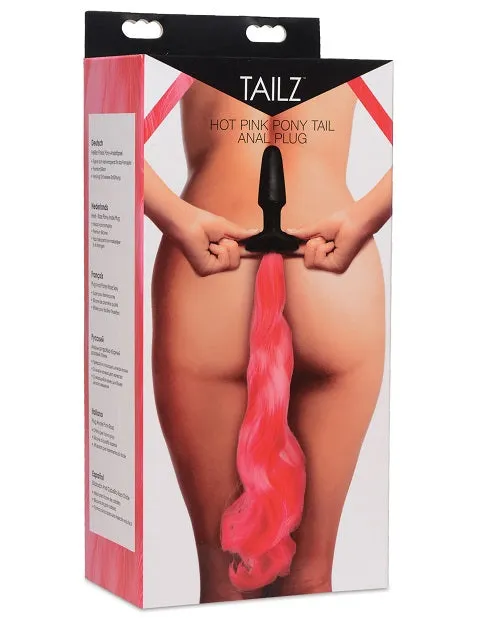 Tailz Pony Tail Anal Plug Hot Pink XR Brands Anal