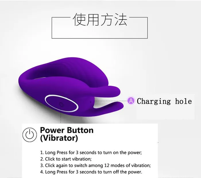 Vibrators House of Dasein Rabbit Vibrators Pretty Love 12 Speed Rabbit Vibrator U Type Remote Couples Wearable