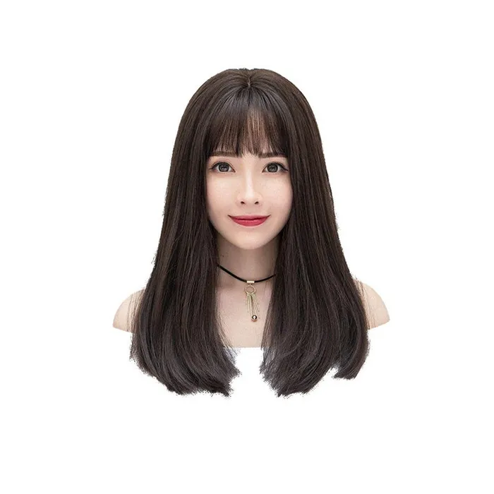 Vibrators House of Dasein Wigs Facial Hair Fashion Wig Female Long Hair Air Bangs Fluffy Natural Short Full Headgear Brown Vibrators House of Dasein Wigs Facial Hair Fashion Wig Female Long Hair Air Bangs Fluffy Natural Short Full Headgear Brown