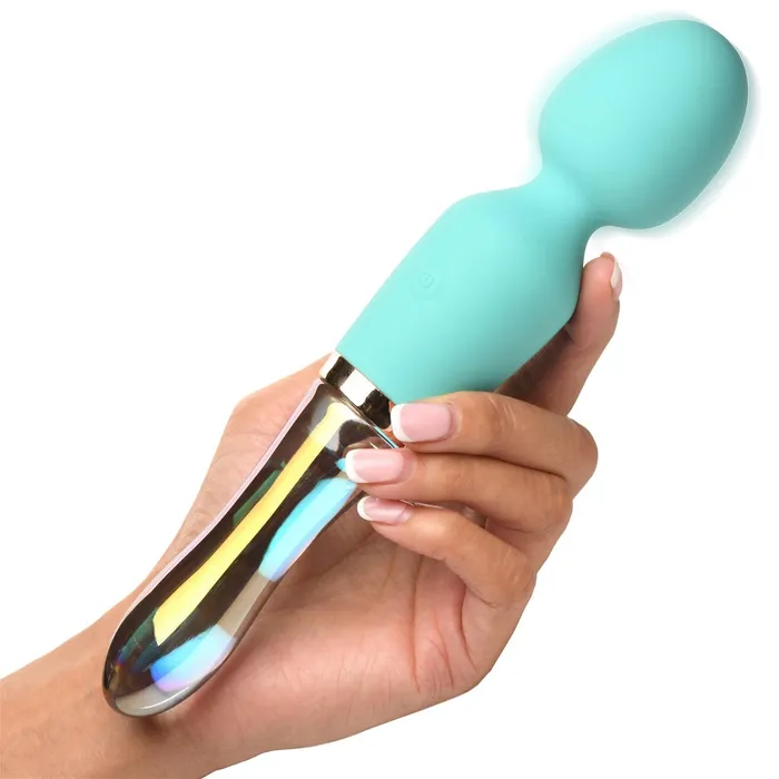 XR Brands Dildos Prisms 10x Dual Ended Silicone Glass Wand