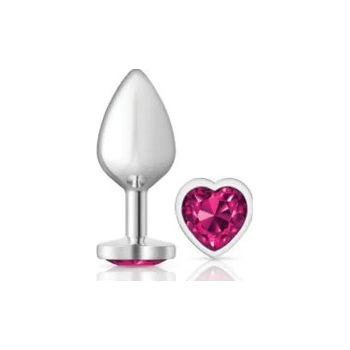 Anal Cheeky Charms Medium Butt Plug with Pink Heart Jewel Cheeky Charms