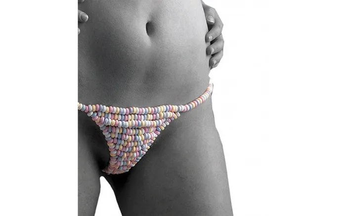 Anal Hott Products Rainbow Candy Edible GString for Her by Hott Products