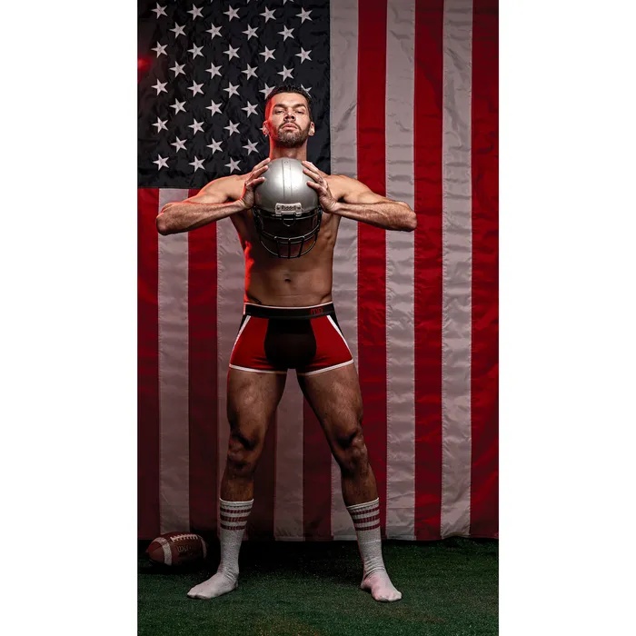 Anal Male Power Retro Sport Panel Short XLarge Black Red Anal Male Power Retro Sport Panel Short XLarge Black Red
