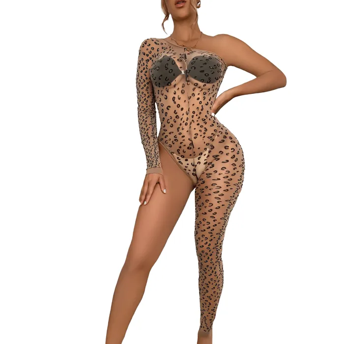 Asymmetrical Womens Bodystocking Sexy Female Lingerie Erotic Leopard Clothing EVEs SECRETS Bodystockings Playsuits Asymmetrical Womens Bodystocking Sexy Female Lingerie Erotic Leopard Clothing EVEs SECRETS Bodystockings Playsuits