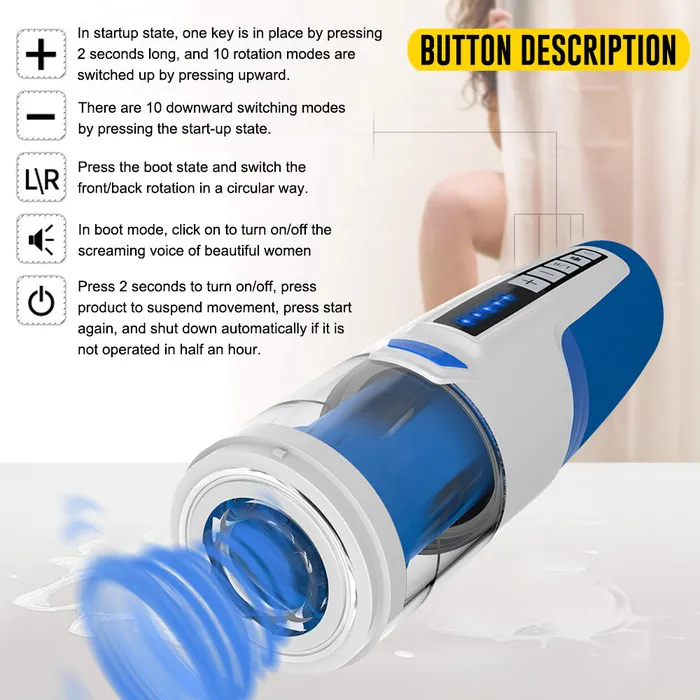 Automatic Blowjob Masturbator JazzToy Male Sex Toys