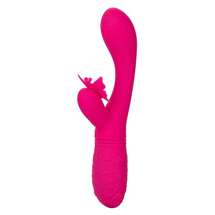 CalExotics Vibrators Rechargeable Butterfly Kiss Flutter Pink