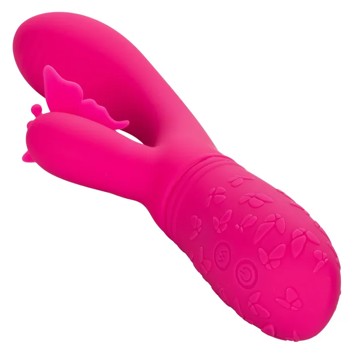 CalExotics Vibrators Rechargeable Butterfly Kiss Flutter Pink