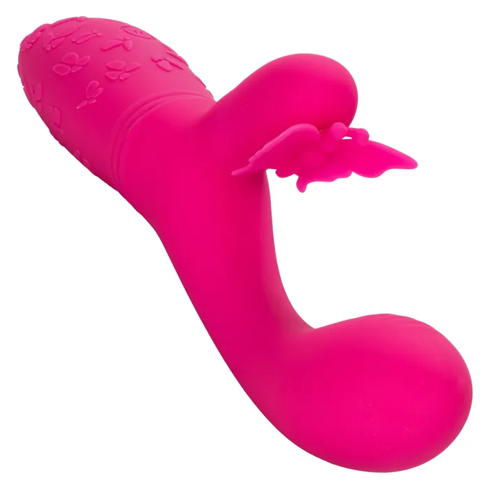 CalExotics Vibrators Rechargeable Butterfly Kiss Flutter Pink