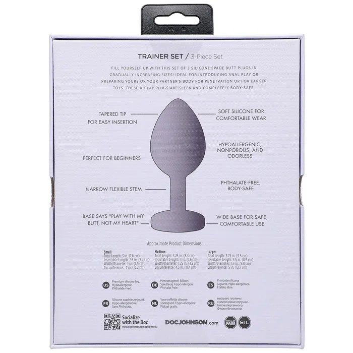 Doc Johnson Anal APlay Trainer Set 3 Piece Teal