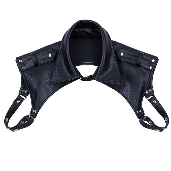 EVEs SECRETS Adjustable PU Leather Male Body Harness Sexy BDSM Lapel Bondage Costume Restraints