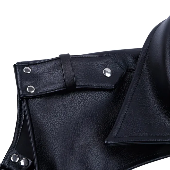 EVEs SECRETS Adjustable PU Leather Male Body Harness Sexy BDSM Lapel Bondage Costume Restraints