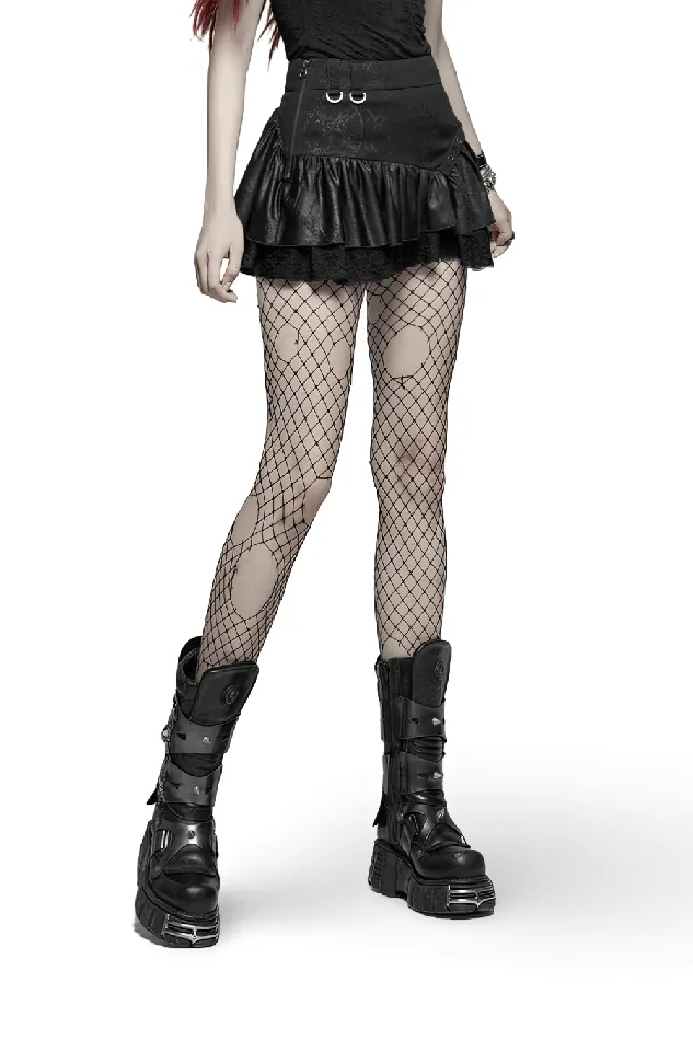 EVEs SECRETS Female Sex Toys Mini Skirt from Punk Rave with Lace and Ruffle Accents EVEs SECRETS Female Sex Toys Mini Skirt from Punk Rave with Lace and Ruffle Accents