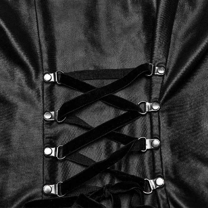 EVEs SECRETS Male Sex Toys Edgy Womens Rivets Dress with Adjustable Straps