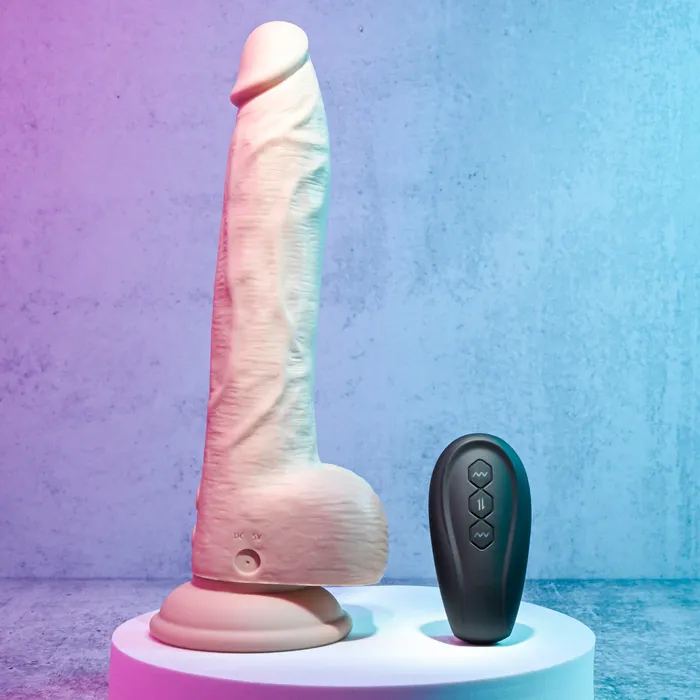 Evolved Female Sex Toys Thrust In Me Thrusting Vibrating 925 in Silicone Dildo All Colors