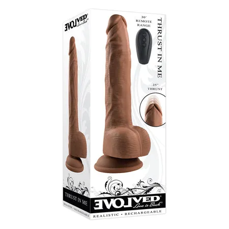 Evolved Female Sex Toys Thrust In Me Thrusting Vibrating 925 in Silicone Dildo All Colors