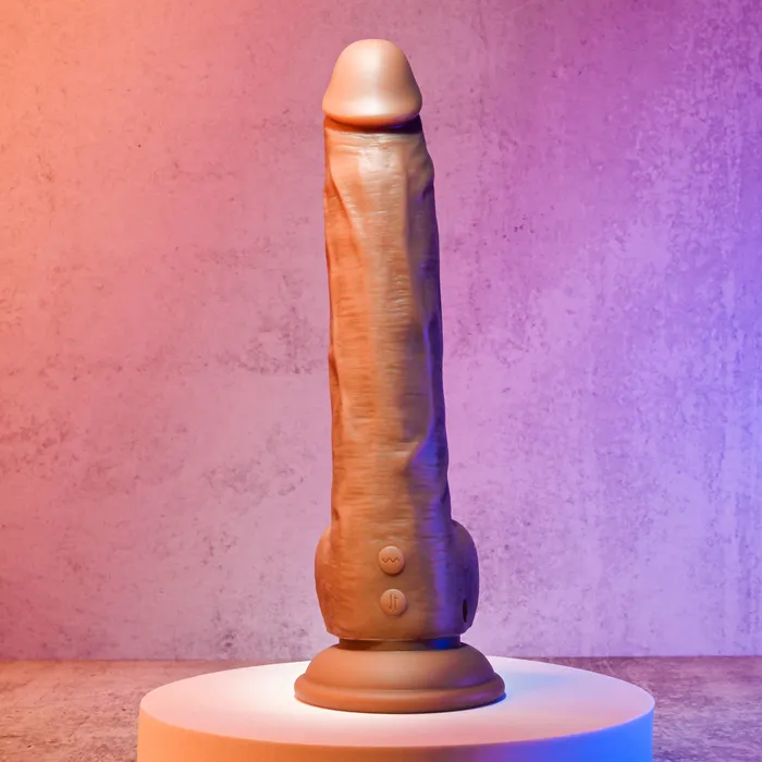 Evolved Female Sex Toys Thrust In Me Thrusting Vibrating 925 in Silicone Dildo All Colors