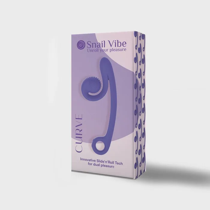 Flirt Adult Store Vibrators SNAIL VIBE CURVE VIBRATOR PURPLE