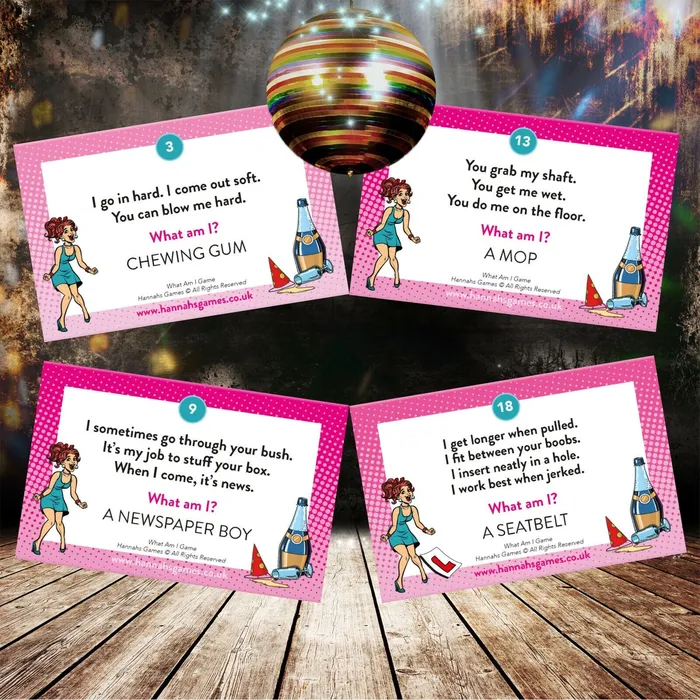 Fun Innuendo Riddle Erotic Card Game Adult Erotic Game for Hen Party EVEs SECRETS Games