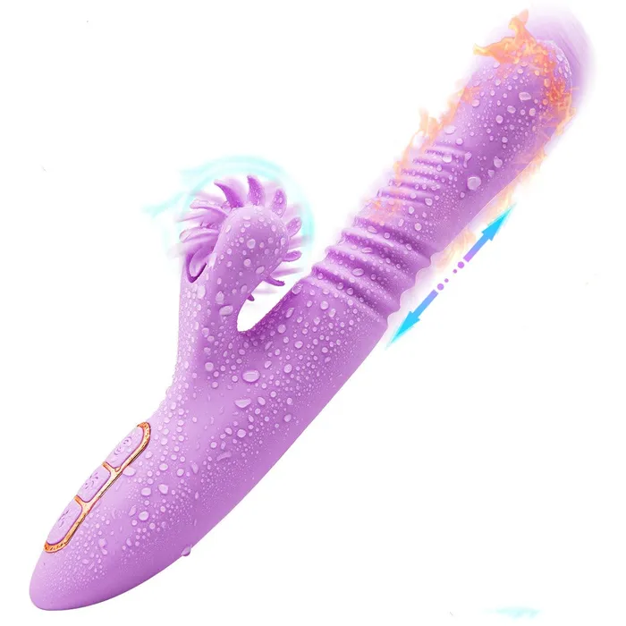 JazzToy Female Sex Toys Thrusting Clitoral Rabbit Vibrator