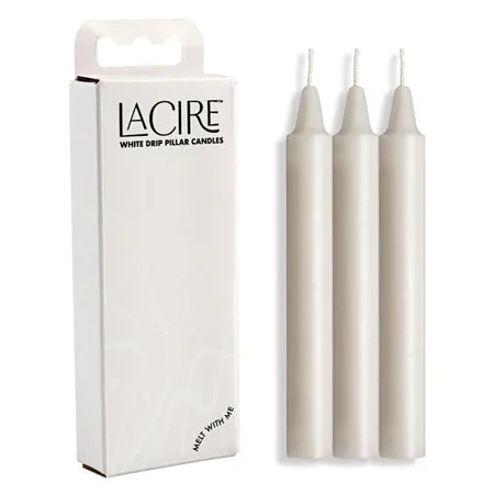 LaCire Drip Pillar Candles 3Pack All Colors SportSheets Enhancers
