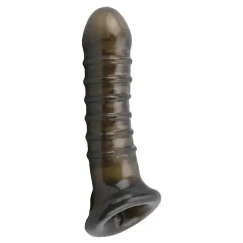 Loving Joy Male Sex Toys Textured Penis Sleeve With Ball Loop 25 Girth Increase And Ribbed Design