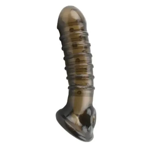 Loving Joy Male Sex Toys Textured Penis Sleeve With Ball Loop 25 Girth Increase And Ribbed Design