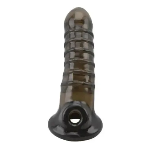 Loving Joy Male Sex Toys Textured Penis Sleeve With Ball Loop 25 Girth Increase And Ribbed Design