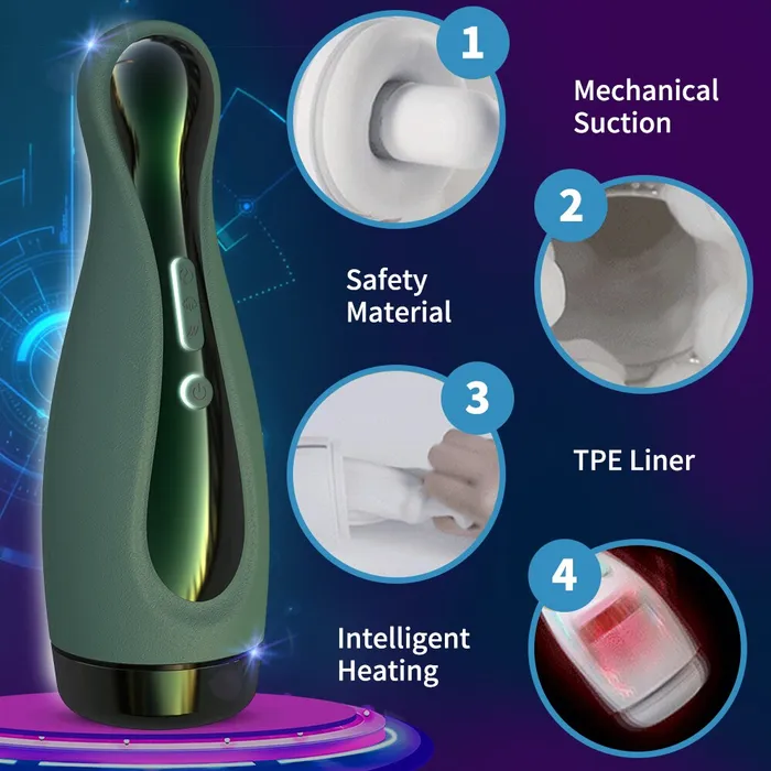 Lusty Age Male Sex Toys Automatic Sucking Heating Male Masturbators Cup